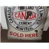 Image 8 : Very Cool Double Sided Porcelain Die Cut Portland Cement Advertising Sign Shaped Like a Cement Bag 2