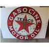 Image 1 : Texaco Motor Oil / Gasoline Porcelain 2 Sided Round Sign from