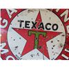 Image 2 : Texaco Motor Oil / Gasoline Porcelain 2 Sided Round Sign from