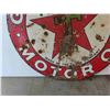 Image 8 : Texaco Motor Oil / Gasoline Porcelain 2 Sided Round Sign from