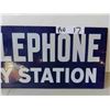 Image 3 : Telephone Pay Station 2 Sided Porcelain Flange 18'' x 8''