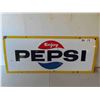 Image 1 : Pepsi Porcelain Sign Kick Plate 12'' x 29 1/2'' 