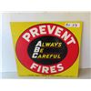 Image 1 : Imperial Tobacco 'Prevent Fires' Metal Sign 15'' x 17''