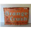 Image 1 : Orange Crush Metal Embossed Sign 19'' x 27'' -Early But Faded