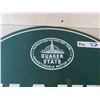 Image 2 : Quaker State Tombstone 2 Sided Metal Sign 26'' x 29''