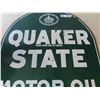 Image 3 : Quaker State Tombstone 2 Sided Metal Sign 26'' x 29''