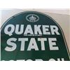 Image 9 : Quaker State Tombstone 2 Sided Metal Sign 26'' x 29''