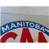 Image 2 : Manitoba CAA Motor League 2 Sided Metal Sign 19'' x 27''