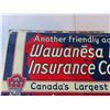 Image 3 : Wawanesa Mutual Insurance Company Metal Embossed Sign 11'' 