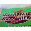 Image 2 : Interstate Batteries Metal Embossed Sign 24'' x 36''