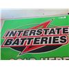 Image 2 : Interstate Batteries Metal Embossed Sign 24'' x 36''