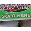 Image 3 : Interstate Batteries Metal Embossed Sign 24'' x 36''