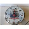 Image 1 : 1956 Hires Root Beer Light Up Clock by Pam Clock Company 15'' 