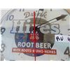 Image 2 : 1956 Hires Root Beer Light Up Clock by Pam Clock Company 15'' 