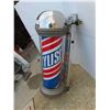 Image 3 : Light Up Motion Barber Pole Glass Cylinder 32'' Tall x 10'' Across