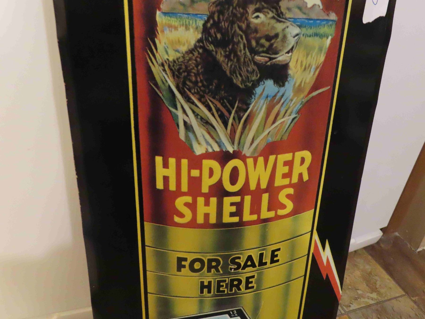 Vintage Federal High Power Shot Gun Shells Metal Embossed Sign