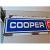 Image 2 : Cooper Tires Metal 2 Sided Sign 11 1/2'' x 48''