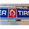 Image 7 : Cooper Tires Metal 2 Sided Sign 11 1/2'' x 48''