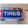 Image 8 : Cooper Tires Metal 2 Sided Sign 11 1/2'' x 48''