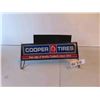 Image 1 : Cooper Tires Metal 2 Sided Display Rack Sign 3 1/2'' x 12''