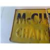 Image 2 : McCulloch Chain Saw Metal Embossed Sign  11 1/2'' x 23'' -Has