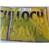 Image 3 : McCulloch Chain Saw Metal Embossed Sign  11 1/2'' x 23'' -Has