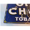 Image 3 : Old Chum Tobacco Porcelain Sign 18'' x 30'' -Large Chip