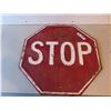 Image 1 : Metal Embossed Traffic Stop Sign 24'' Across