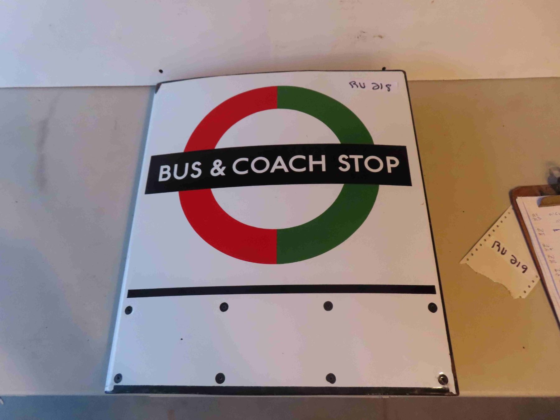 Bus and Coach Stop 2 Sided Flange 18'' x 21''