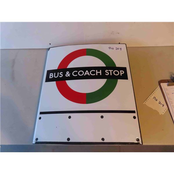 Bus and Coach Stop 2 Sided Flange 18'' x 21'' 
