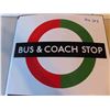 Image 2 : Bus and Coach Stop 2 Sided Flange 18'' x 21'' 