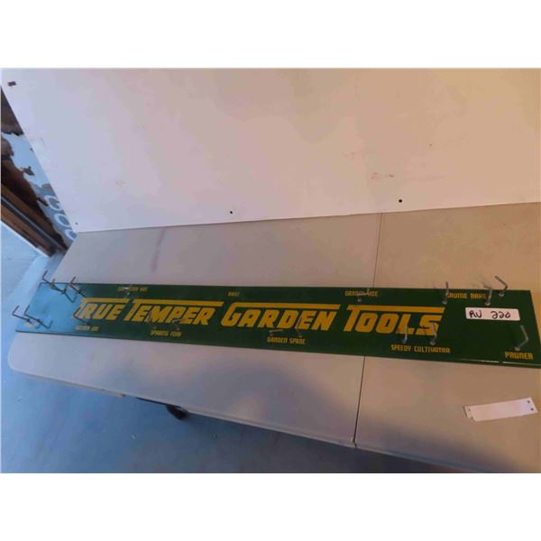 True Temper Garden Tools Store Rack Sign 6'' x 48''