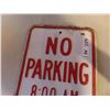 Image 2 : Metal Embossed 'No Parking' Sign 12'' x 18''