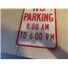 Image 3 : Metal Embossed 'No Parking' Sign 12'' x 18''