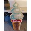 Image 1 : Beatrice Ice-cream Cone Masonite Sign 21'' Up to 47''