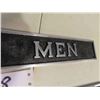 Image 2 : Cast Metal Mens + Womens Washroom Plates 2'' x 9''