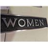 Image 3 : Cast Metal Mens + Womens Washroom Plates 2'' x 9''