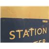 Image 2 : Station Master Porcelain Harbor Sign 18'' x 24'' 