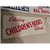 Image 2 : 2 Metal Signs : Comic 4'' x 14'' , Children Books 4'' x 9''