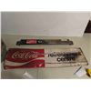 Image 1 : Coca Cola Light Metal Rough Sign 10'' x 37'' , Rough Door Bar 3