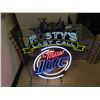 Image 1 : Rusty's Last Call Miller Lite Neon Sign 4 Colors 28'' x 32'' 