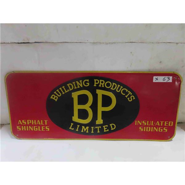 Building Products Ltd. Metal Embossed Sign 12'' x 29''