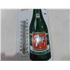 Image 3 : 7UP Porcelain Thermometer with Bulb English+French 6'' x 15''