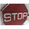 Image 3 : Early Traffic Stop Sign Metal Embossed 24''