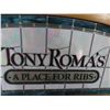 Image 2 : Tony Romas Stained Glass Oak Framed Restaurant Sign/Display 30'' x