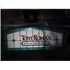 Image 7 : Tony Romas Stained Glass Oak Framed Restaurant Sign/Display 30'' x