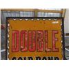 Image 2 : Double Gold Bond Stamps 2 Sided Metal Sign with Metal Frame 