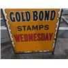 Image 8 : Double Gold Bond Stamps 2 Sided Metal Sign with Metal Frame 