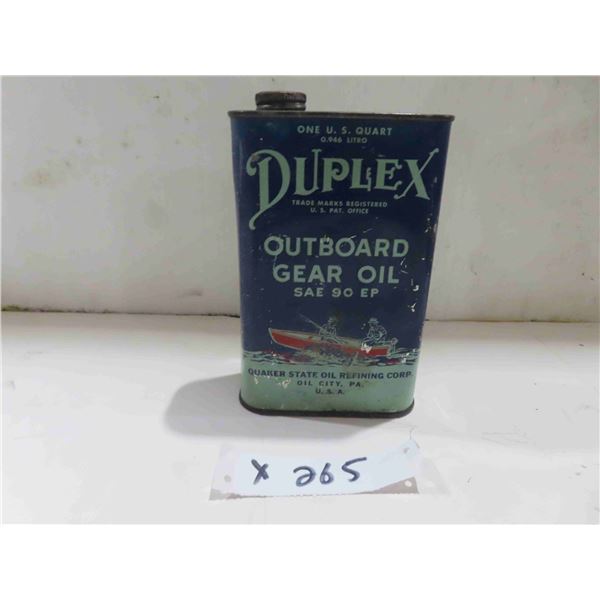 Duplex Outboard Gear Oil Quartz Can