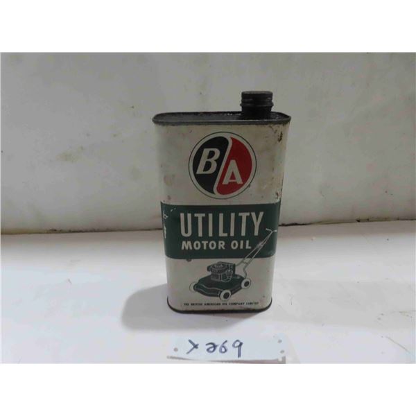 BA Utility Motor Oil Quartz Can 